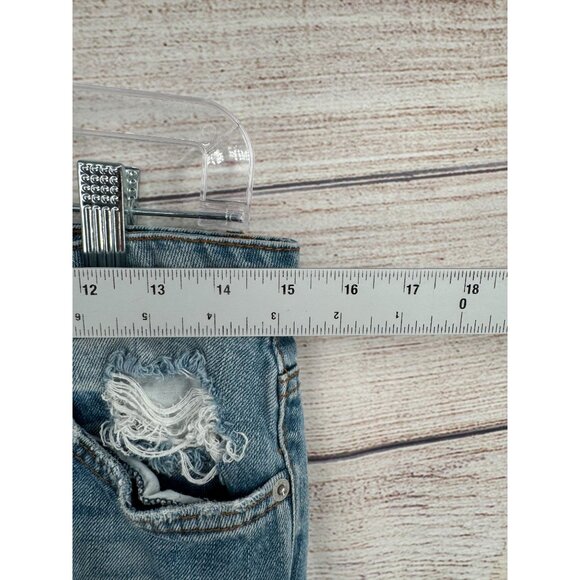 Band of Gypsies emme tomboy Distressed Jeans Women's Size‎ 27 Blue Medium Wash - Picture 11 of 14